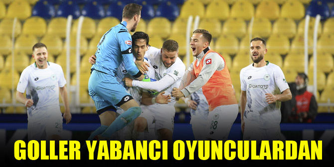 Konyaspor’un golleri yabancı oyunculardan
