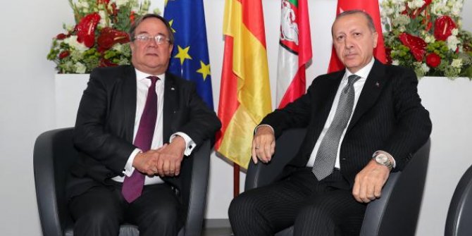 Cumhurbaşkanı Erdoğan, Laschet ile görüştü