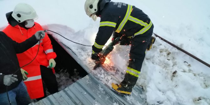 Kar nedeniyle çatı çöktü: 3 hayvan telef oldu
