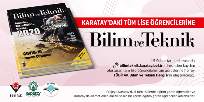 Karatay’daki tüm lise öğrencilerine Bilim ve Teknik dergisi