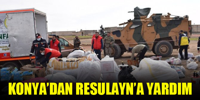 Konya’dan Resulayn’a yardım