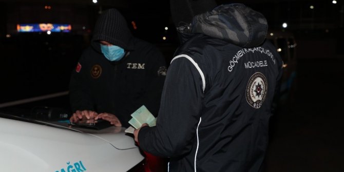 Aranan şahıs ve göçmen kaçakçılığı uygulaması