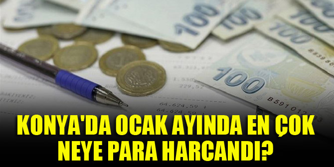 Konya'da Ocak ayında en çok neye para harcandı?