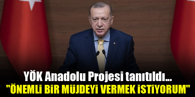 Cumhurbaşkanı Erdoğan: Önemli bir projenin müjdesini vermek istiyorum