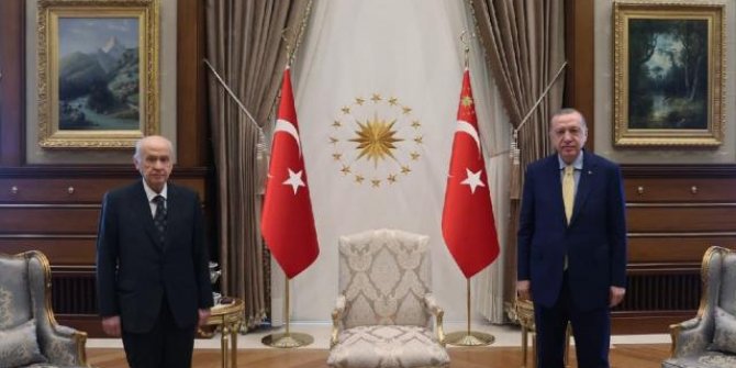 Erdoğan, Bahçeli'yi kabul etti