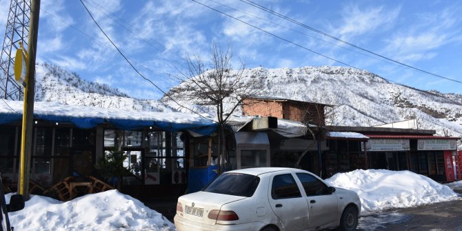 Karda yiyecek bulamayan serçeler, dinleme tesisini mesken tuttu