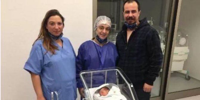 3 günlük Atlas bebek, fıtık ameliyatı oldu