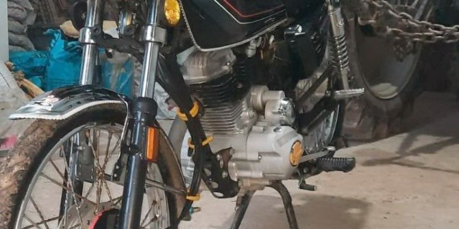 Park halindeki motosiklet çalındı