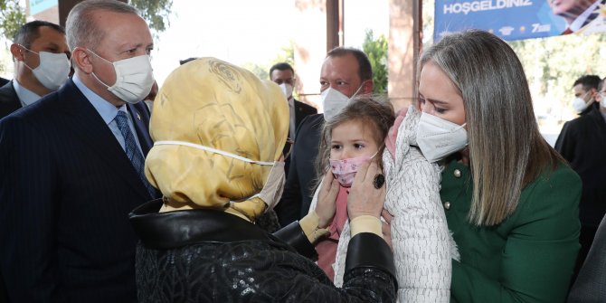 Erdoğan çifti, Ayda bebek ve ailesiyle bir araya geldi