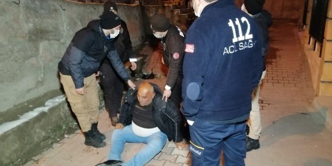 280 promil alkollü adam buzda kayıp düşerek ağır yaralandı