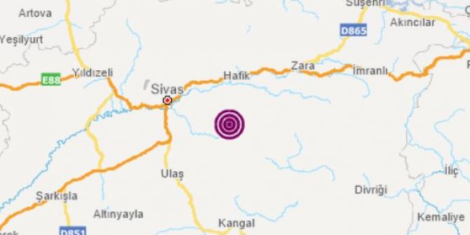 Sivas'ta korkutan deprem