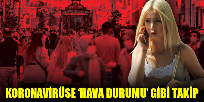 Koronavirüse ‘hava durumu’ gibi takip