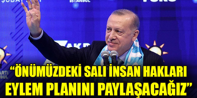 Cumhurbaşkanı Erdoğan: Önümüzdeki salı İnsan Hakları Eylem Planını paylaşacağız