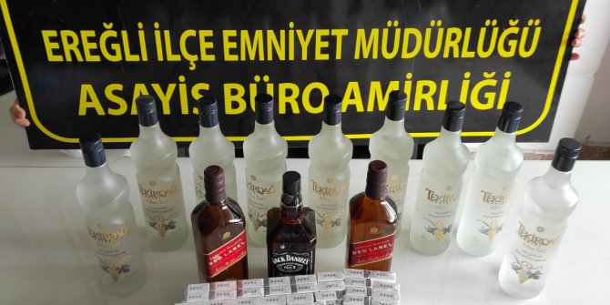Konya'da kaçak içki operasyonunda 1 kişi yakalandı