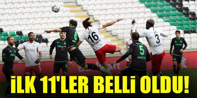 Konyaspor - Gaziantep FK | İLK 11'LER