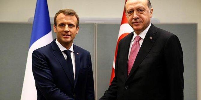 Erdoğan, Fransa Cumhurbaşkanı Macron ile görüştü