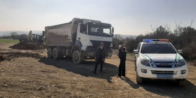 Kaçak hafriyat dökümüne 276 bin 588 lira ceza