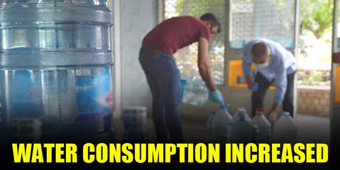 Water consumption has increased