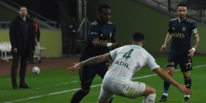 Konyaspor’da solda Adil görev yaptı