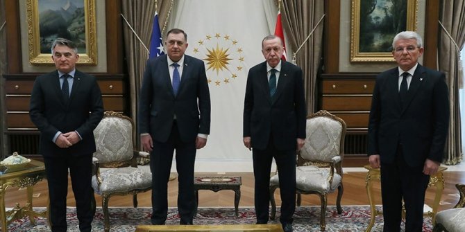 Sastankom s Erdoganom članovi Predsjedništva BiH započeli posjetu Turskoj