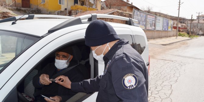 Kısıtlamada taziyeye giden 70 yaşındaki sürücüye 3 bin 150 TL ceza