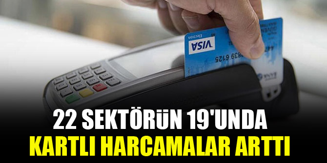 22 sektörün 19'unda kartlı harcamalar arttı
