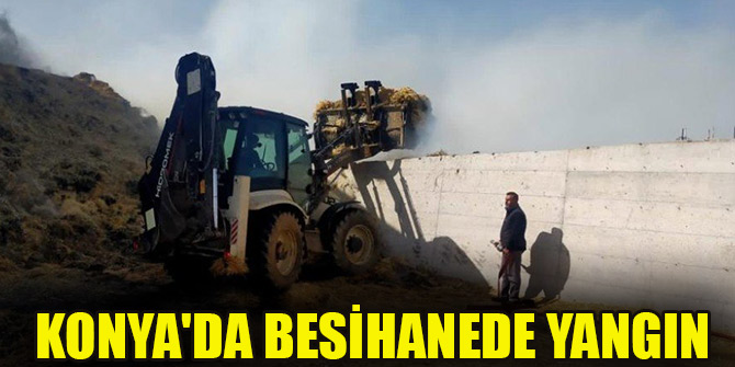 Konya'da besihanede yangın