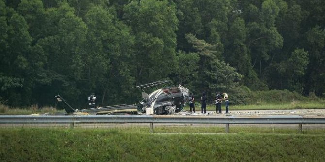 Malezya'da helikopter düştü: 5 yaralı
