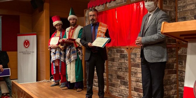 Konyalı sanatçı Ramazan Danış’a Ustalık Beratı