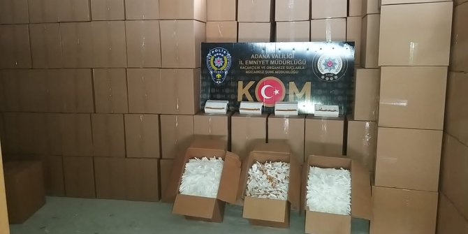 10 milyon kaçak makaron ele geçirildi