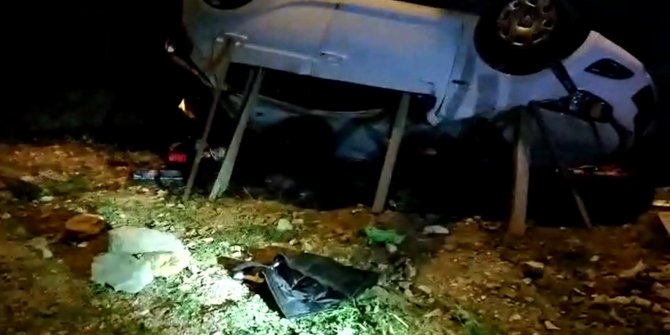 Otomobil 20 metreden uçtu; sürücü öldü