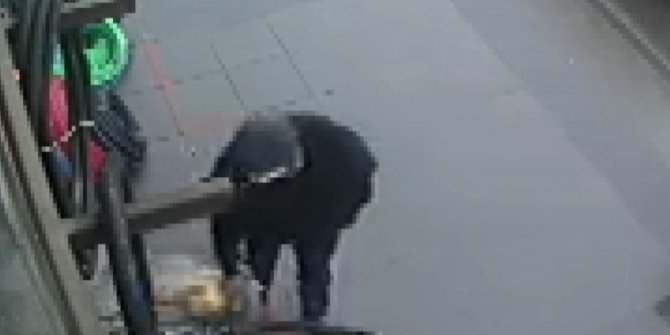 Hızar makinesi çalan şüpheli güvenlik kamerasına yakalandı
