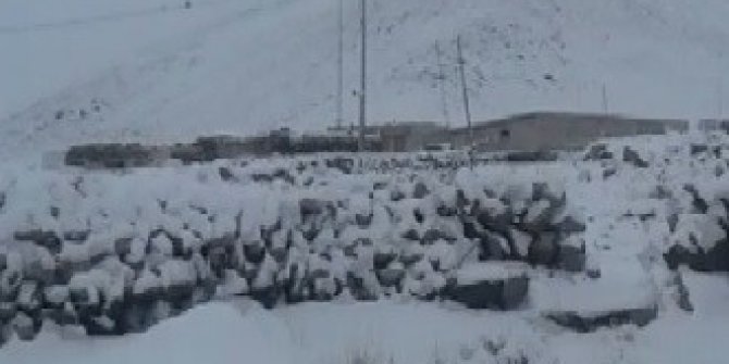 Mart ayında Iğdır’ın yüksek kesimlerine kar yağdı