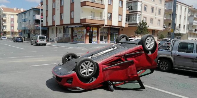 Otomobil takla attı: 1’i çocuk 3 yaralı