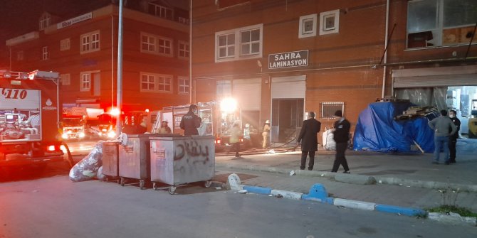 Sanayi sitesinde yangın