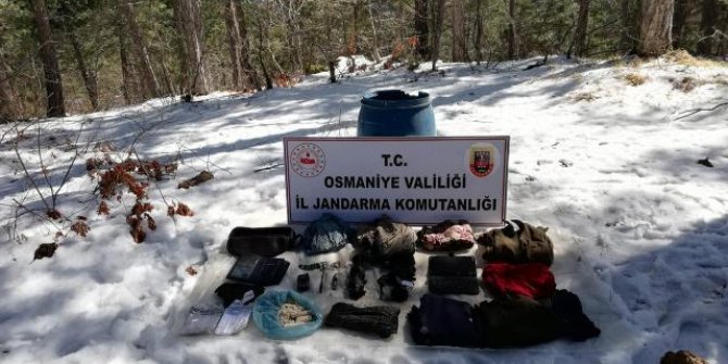 Amanoslar'da PKK'lı teröristlerce kullanılan sığınak imha edildi