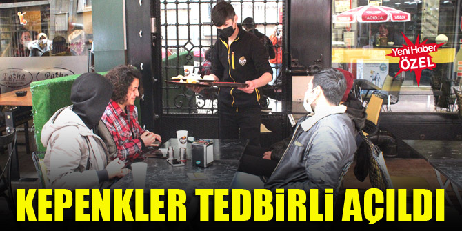 Kepenkler tedbirli açıldı