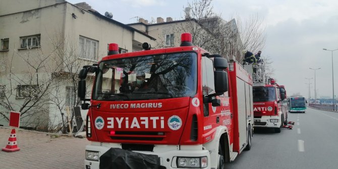 Baca yangınını itfaiye söndürdü