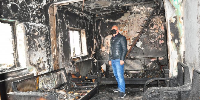Kazan dairesinde çıkan yangın, 5 ev ile 2 otomobili küle döndürdü