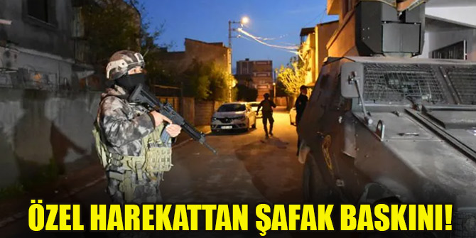 Özel harekattan şafak baskını!