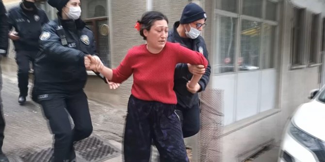 Aynı kadın yine olay çıkardı...O anlar kameraya yansıdı