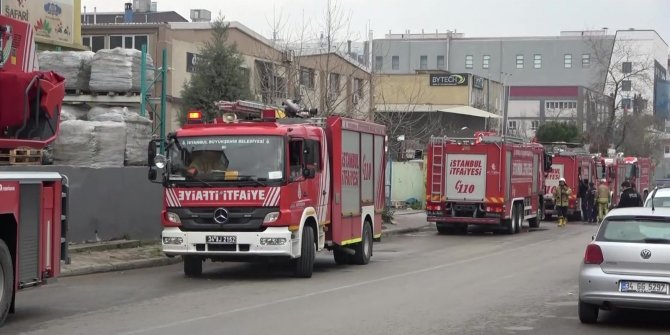 Boya fabrikasında korkutan yangın