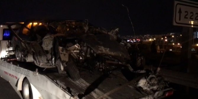 Beton bariyere çarpan otomobildeki 1 kişi öldü, 1 kişi yaralandı