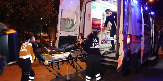 Kumar oynarken basılan kadın 2. kattan atlayıp yaralandı...Eşi elbiselerini parçaladı