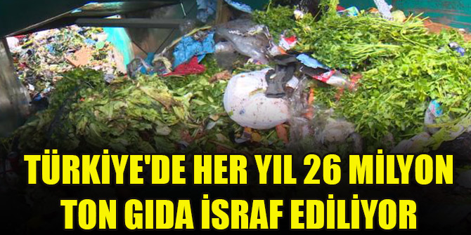 Türkiye'de her yıl 26 milyon ton gıda israf ediliyor