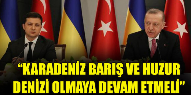 Cumhurbaşkanı Erdoğan: Karadeniz barış ve huzur denizi olmaya devam etmeli
