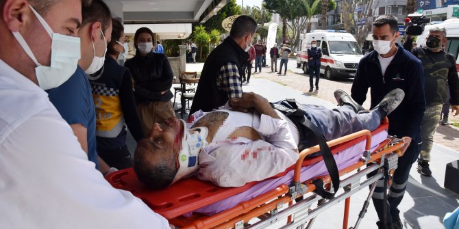 Tadilatta üzerine duvar yıkılan Suriyeli işçi yaralandı