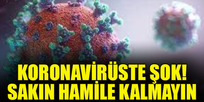 Koronavirüste kimsenin beklemediği açıklama: Sakın hamile kalmayın