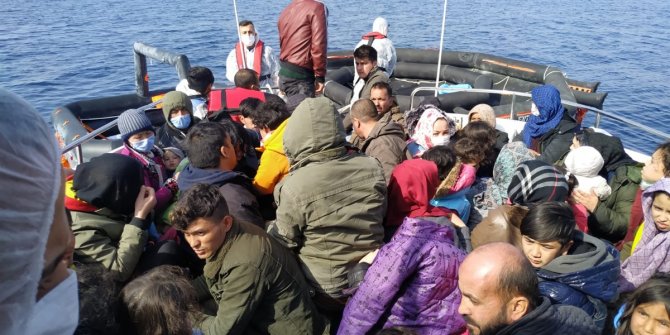 59 kaçak göçmen kurtarıldı