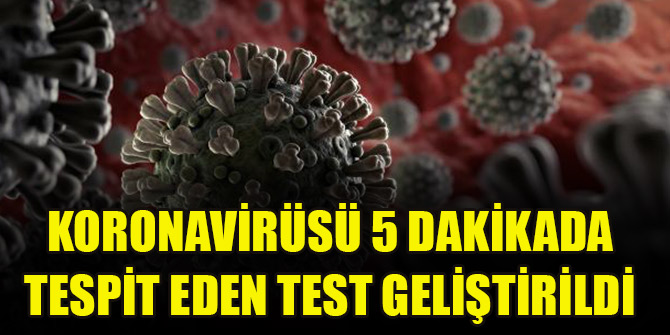 Koronavirüsü 5 dakikada tespit eden test geliştirildi